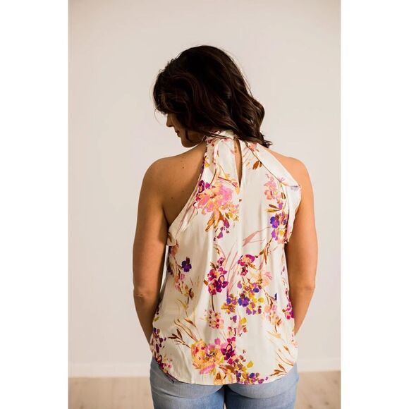 Andree by Unit High Neck floral sleeveless top size 2X NWT - Picture 3 of 15